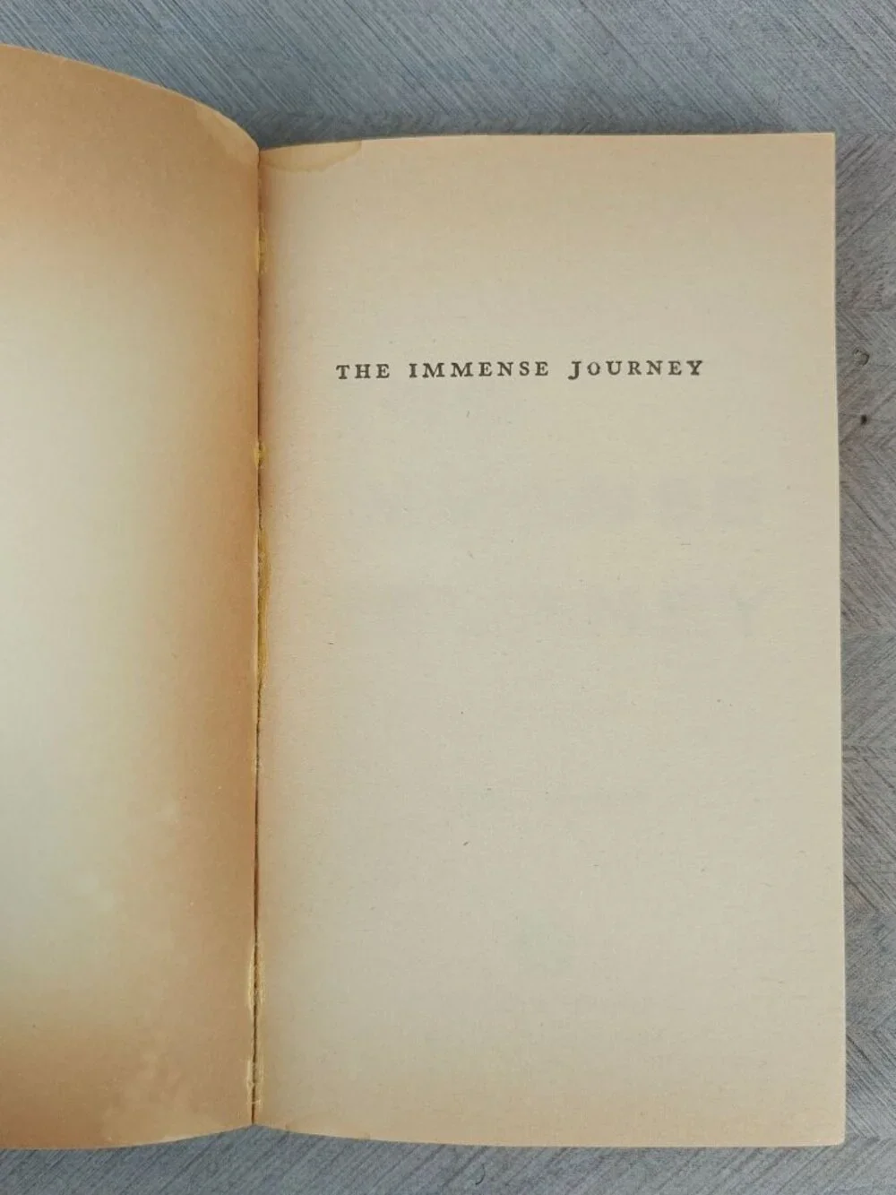 The Immense Journey Loren Eiseley Paperback 1959 Science Anthropology Nature